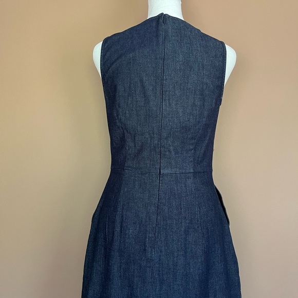 {Banana Republic Factory} Sleeveless Denim Dress in Blue - Women's 0 - Picture 7 of 11